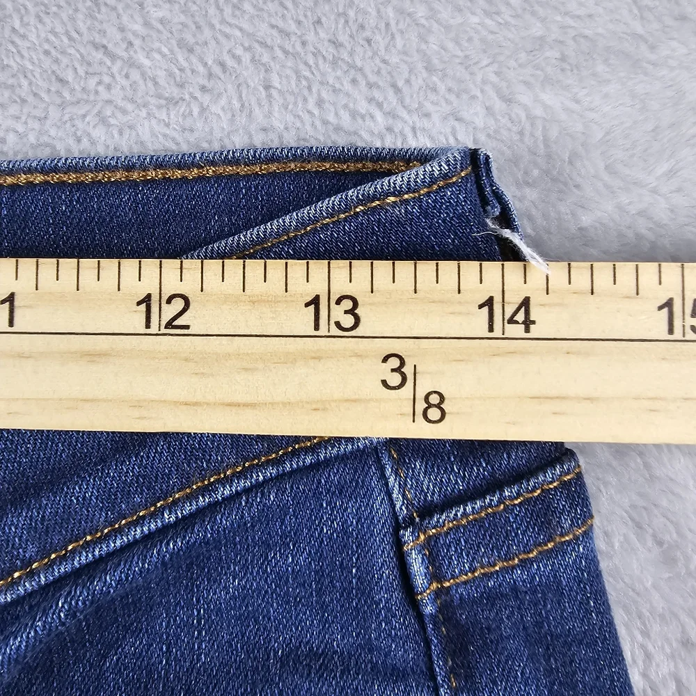 J. Crew Toothpick Ankle Blue Denim Jeans Womens Size 27 - Picture 4 of 12